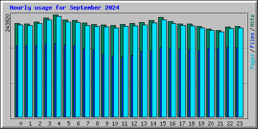 Hourly usage for September 2024