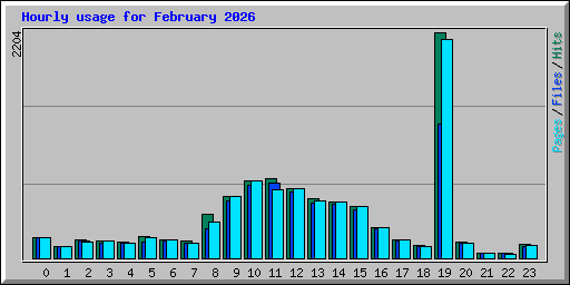 Hourly usage for February 2026